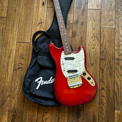 1993 Fender Traditional 60s Mustang Order Made Custom Transparent Red Premium Ash Maple Seymour Duncan MIJ Japan image 20