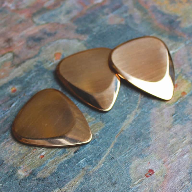 2014 Timber Tones Bronze Guitar Pick – 351 Shape Polished