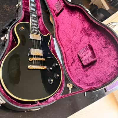 Gibson Les Paul 1969-1974 - Black with purple inlay image 2