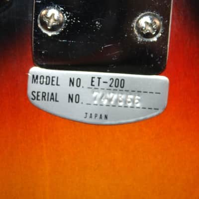 Vintage 1960's TEISCO Del-Ray ET-200 Tulip Sunburst Electric Guitar With Gig Bag image 16