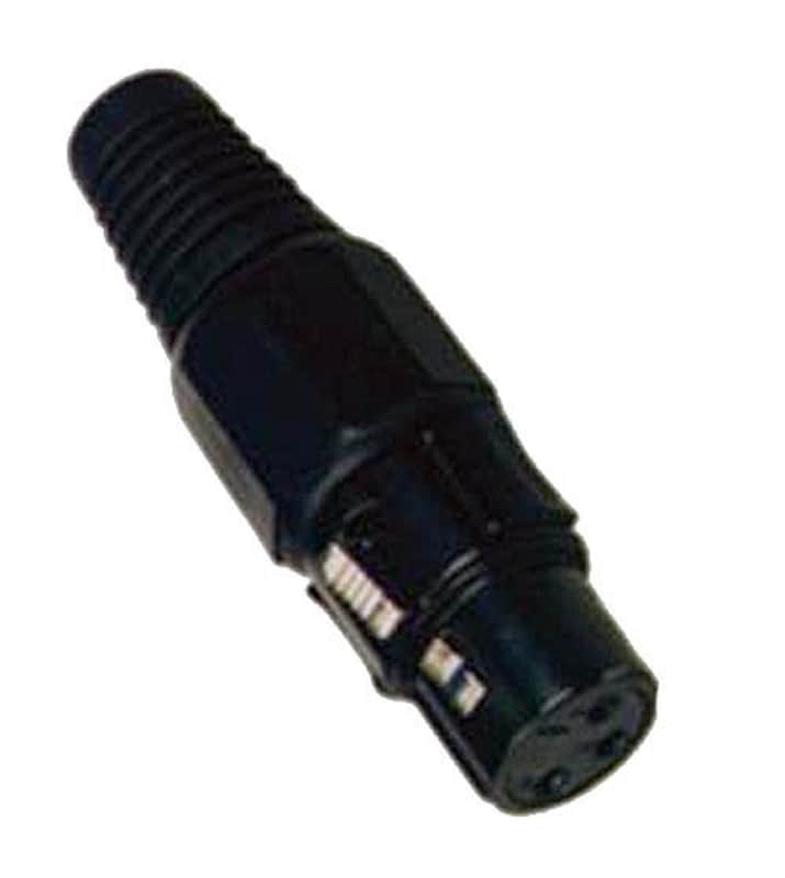 PROCRAFT PC-TX003 3-Pin Female XLR Lo-Z Cable Mount Connector - BLACK image 1