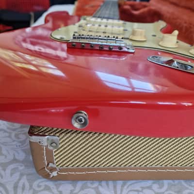 1962 Fender Stratocaster Fiesta Red '60s American Strat Electric Guitar image 9