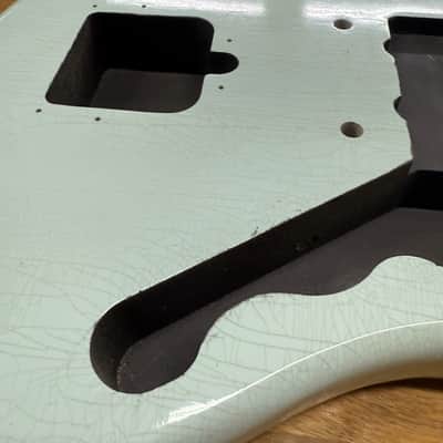 Kohlin Guitars JZ Offset replacement body Nitro Relic Faded Sonic Blue Made in Sweden image 5