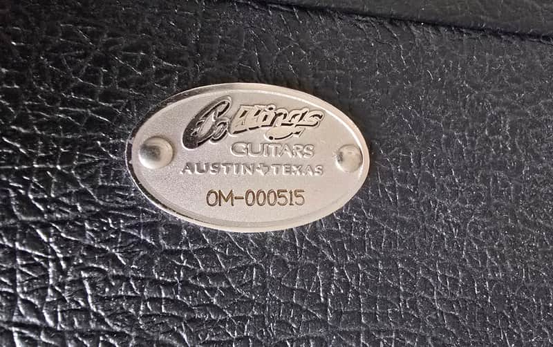 Collings hand made guitar case- Black image 1