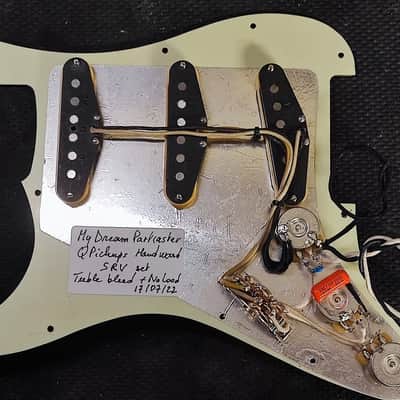 MyDream Partcaster Custom Built - Fiesta Red over Sunburst SRV image 13