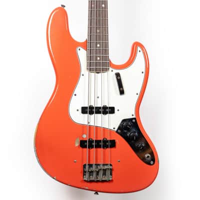 Fender 1966 Jazz Bass Fiesta Red image 2