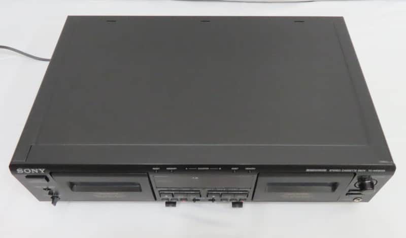 Sony TC-WE805S Stereo Dual Cassette Deck With RM-J910 Remote | Reverb