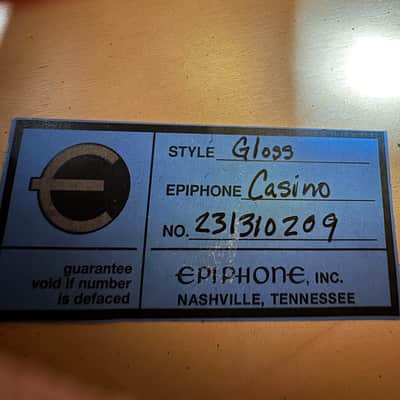 Epiphone USA Casino 1 of 1 Custom Order Orange Sparkle - 2021 image 23