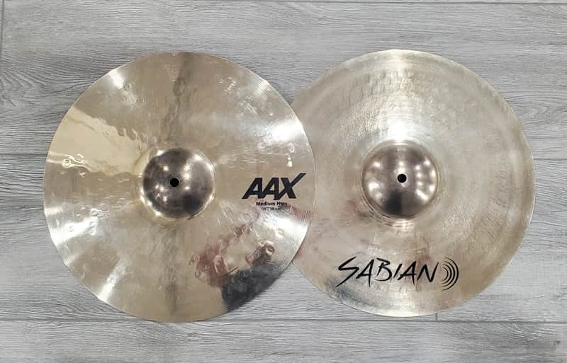 Sabian 15" AAX Medium Hi-Hat Cymbals (Pair) (Gorgeous!) image 1