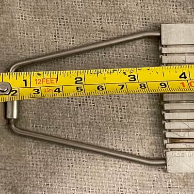 Vintage 12 String Trapeze Tailpiece 1960’s-1970’s Chrome Matsumoku Univox Aria Conrad Lyle MIJ Japan image 14