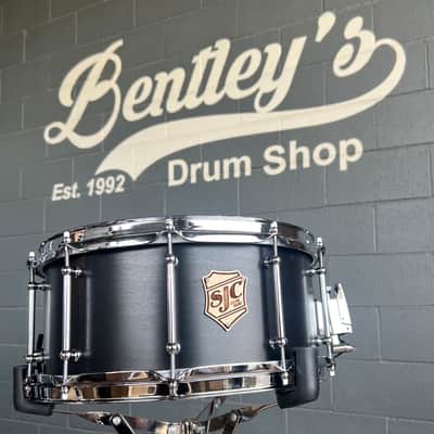 SJC Drums 6.5x14" Tour Series Maple Snare Drum in Matte Black image 1