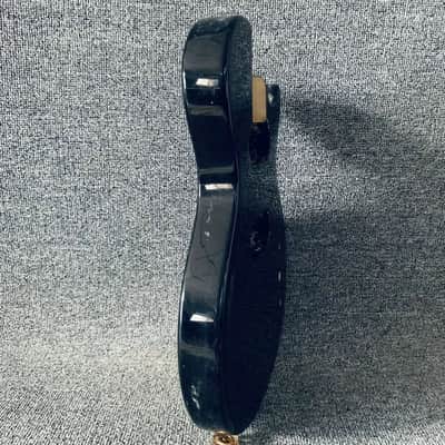 Black Single Cut Basswood Guitar Body image 2