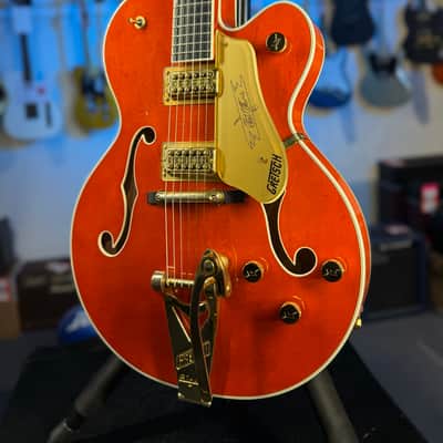 USED Gretsch G6120T Chet Atkins - Orange Stain, w Gretsch Case, Free Ship, Clean image 12