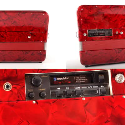 Custom Made Mengascini Accordion with Implanted Cassette Stereo Player System&Accessories~Fake Play~ image 14