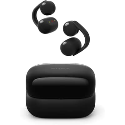 Sony LinkBuds Clip Open-Ear Truly Wireless Earbuds, Black + 1 YR Warranty Bundle imagen 2