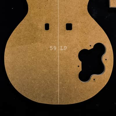 Guitar Templates ~ 59 LP Vintage ~ Poly Coated 1/2" MDF ~ CNC Router Set w/ Neck image 2