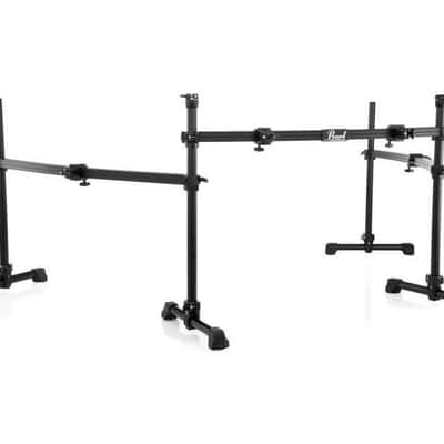 Pearl DR-513CB Limited-Edition ICON Series 3-Sided Black Drum Rack, Curved image 2