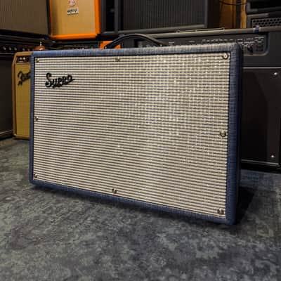 Supro 1968RK Keeley Custom 25-Watt 1x12" Guitar Combo 2021 - Present - Blue Rhino image 1