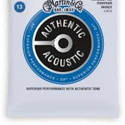 Martin MA550PK3 Authentic Acoustic Phosphor Bronze, Medium 3pk, .013 image 1