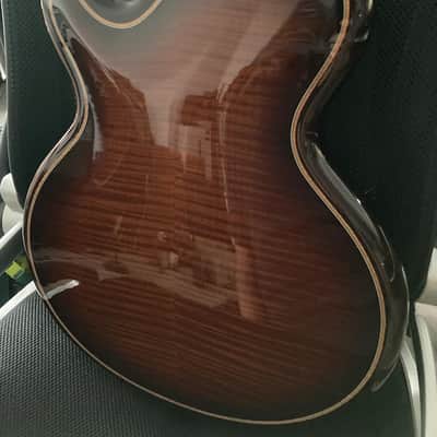 (On hold) Mario Beauregard MB Archtop hand carved Hollow body thinline with Lollar Imperial Humbucker Sakashta image 12