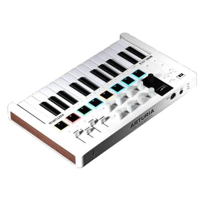 Arturia MINILAB-3-WHITE MIDI Recording Keyboard Controller w Pads - Open Box Mint image 4