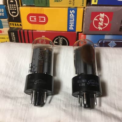 2 NOS Matched Toshiba 5Y3 Rectifier AudioTubes Vintage Smoke Glass ~ 2 Pairs Available ~ Direct Japan import Carefully Curated Grail Tone image 8
