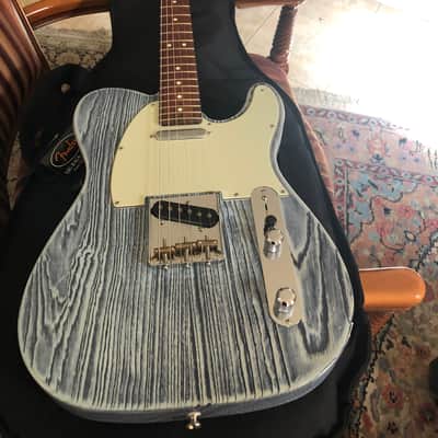 Fender Telecaster sandblasted 2018 - Blue image 1