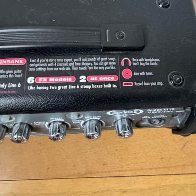 Line 6 Spider ||| 15 Amplifier - 15 Watts 1x8 - Black image 4