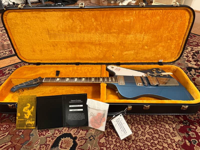 Gibson Custom Shop 1963 Firebird V Reissue 2022 - Pelham Blue VOS image 1