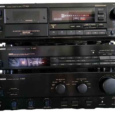 PIONEER A-445 CT-445 F-445 Rare Vintage Cassette Deck Set Japan Warranty 1989s image 1
