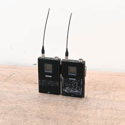 Shure UR4D Wireless Receiver w/ two UR1 Bodypack Transmitters - H4 Band CG0077F image 12