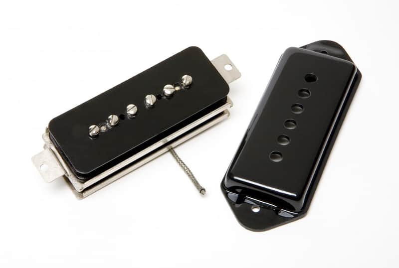 Seymour Duncan Custom Shop P90 Dog Ear Stack Bridge Pickup Black image 1