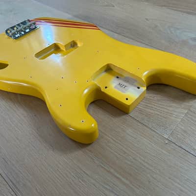 Fender (MJT) Precision Bass Body (2025) - Vintage Aged Competition Orange image 5