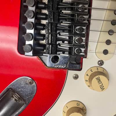 1980’s MIJ Fender Stratocaster w/ Kahler Spyder-Candy Apple Red (USED) image 11