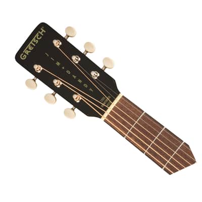 Used Gretsch Deltoluxe Concert Acoustic-Electric Guitar - Black Top image 4
