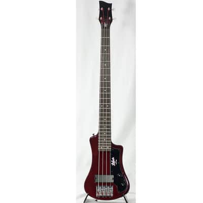 Hofner Shorty Bass Guitar Root Beer with Gigbag image 1