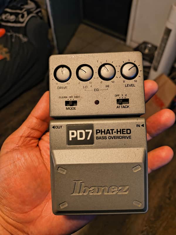 Ibanez PD7 Phat-Hed Bass Overdrive 2000s - Grey image 1