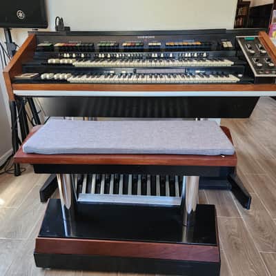 Rare, Vintage (1971) Hammond X66 with 2 Matching tone cabinets, cables, pedals and bench. image 2