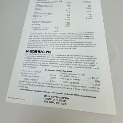 Toyota/Tokai Four-Piece Dealer Pack 1972 image 11