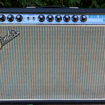 1968/69 Fender Drip Edge Deluxe Reverb Guitar Amp AB763 image 2