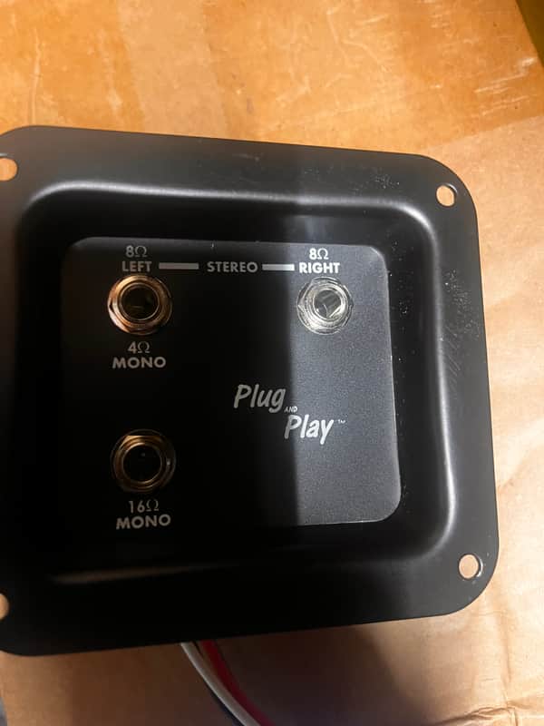 Plug and Play Mono/Stereo Jackplate 2010s - Black image 1