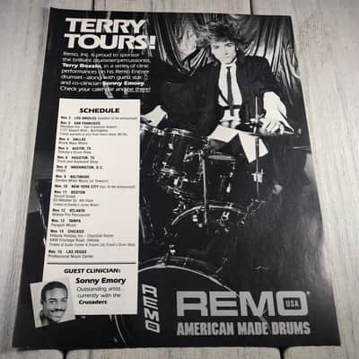 Terry Bozzio's Remo 1980s 12-Piece Drum Kit. Beck! Jagger! Solo Drums! image 5