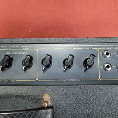 Vox AC30TBR Model 1007 Top Boost 3-Channel 30-Watt 2x12" Guitar Combo 1988 - 1993 - Black image 7
