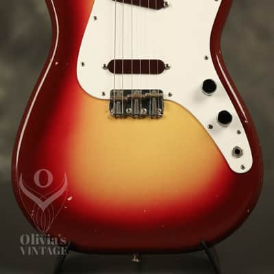 original 1962 Fender Duo-Sonic SLAB BOARD Shaded Sunburst/Maroonburst HANG TAG! image 1