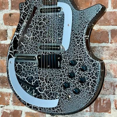 New 2025 Danelectro Sitar Black Crackle, Awesome Sound, In Stock and Ships Fast Includes Pro Setup ! image 1
