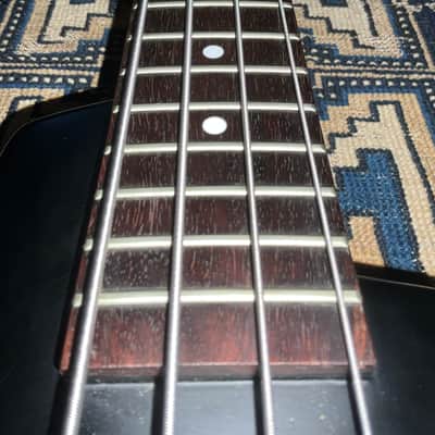 1988 Washburn Japan Bantam Headless Bass Steinberger Copy Mate Black image 21