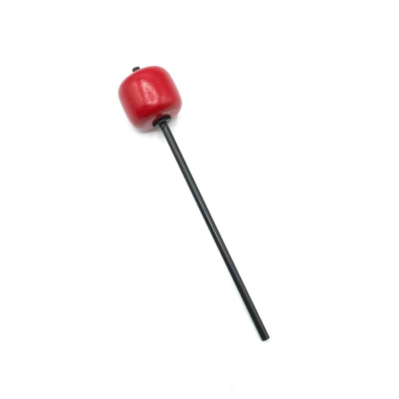 DANMAR BASS DRUM PEDAL BEATER - Red Hard Wood, Black Shaft - Longer Shaft image 1