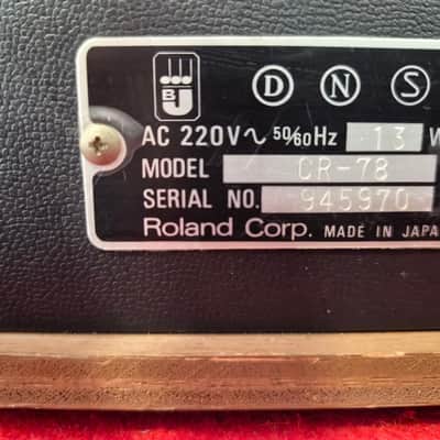 Roland CR-78 CompuRhythm 1970s image 3