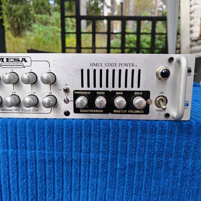 Mesa Boogie M-Pulse 600 Simul-State 600-Watt Rackmount Bass Amp Head 2001 - 2012 - Silver image 3
