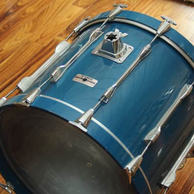 RARE Yamaha Recording Custom 9000 - cobalt blue 20" bass drum image 5